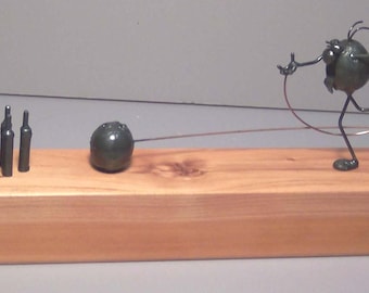 Bowler scene, with pins
