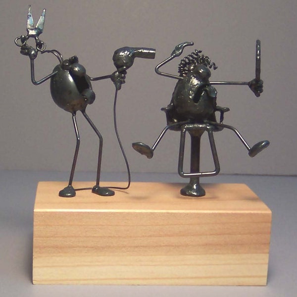 Hair Stylist Figurines Etsy