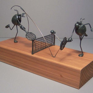 Tennis scene, 2 flea