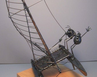 Catamaran sailboat, 2 flea
