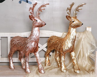 Life Size Christmas Ornaments Reindeer Decoration Christmas Deer.