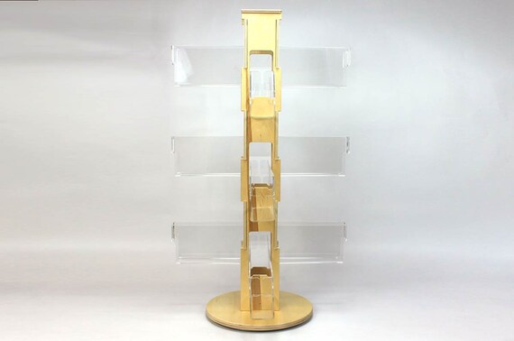 Birch Plywood Countertop Card Spinner Retail Display Stand Etsy