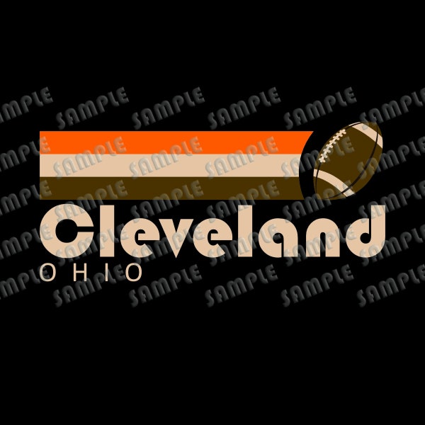 Retro Cleveland Browns Logo Vector EPS SVG Ai fully editable layers, download file