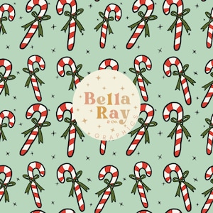 Candy Cane Seamless Pattern
