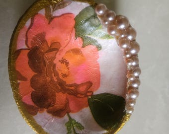 Muszle małży do decoupage'u (zestaw 3 szt.): dekoracja domu z muszli w stylu nadmorskim