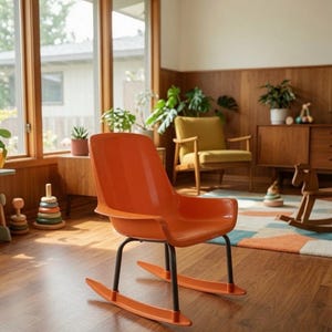 Vintage 60's Rocking Chairs - Etsy