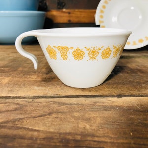 Corelle Butterfly Gold Tea/Coffee Cups Pyrex Compatibles