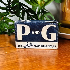 Vintage 1950s P And G Soap Bar The White Naphthia Soap Unopened