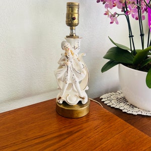 Lampada antica in porcellana vittoriana giapponese