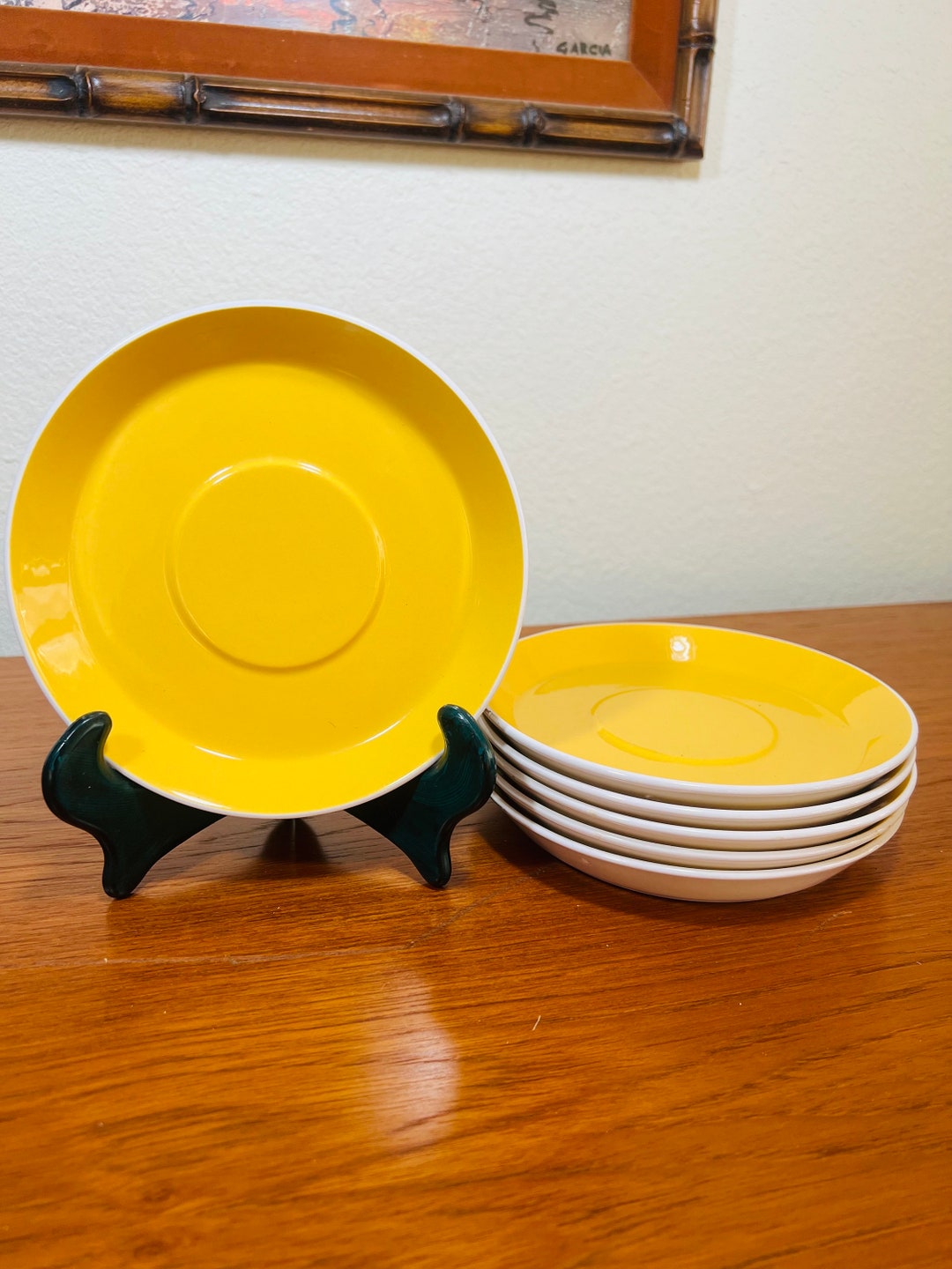MCM Retro Mikasa Duplex Eldora Ben Siebel 1971 Japan #2508 Saucer