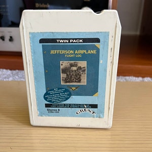 Vintage Jefferson Airplane Flight Log 8 Track 1977 Grunt Records
