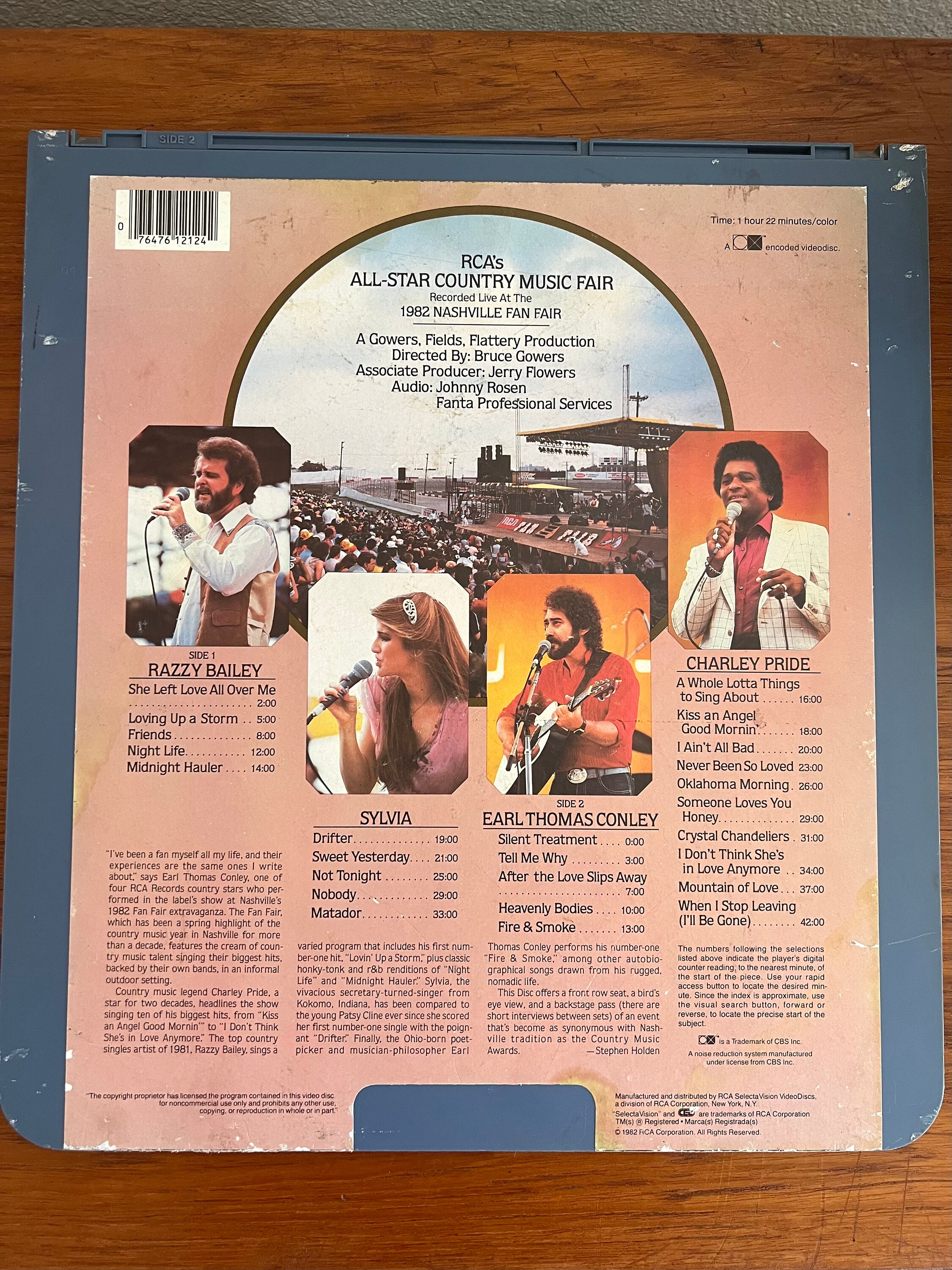 Vintage Rca's All-star Country Music Fair Live 1982 Nashville CED ...