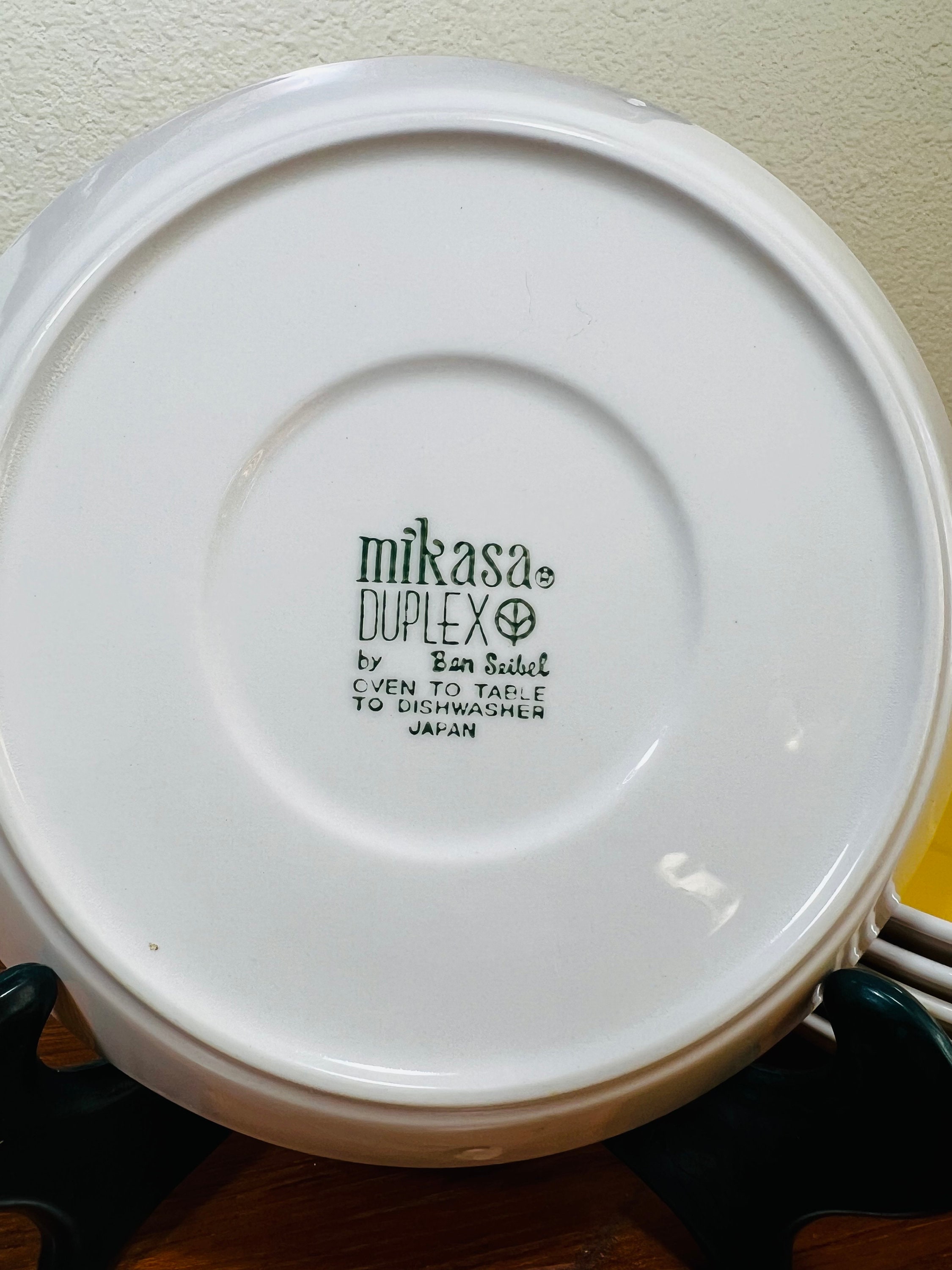 MCM Retro Mikasa Duplex Eldora Ben Siebel 1971 Japan #2508 Saucer