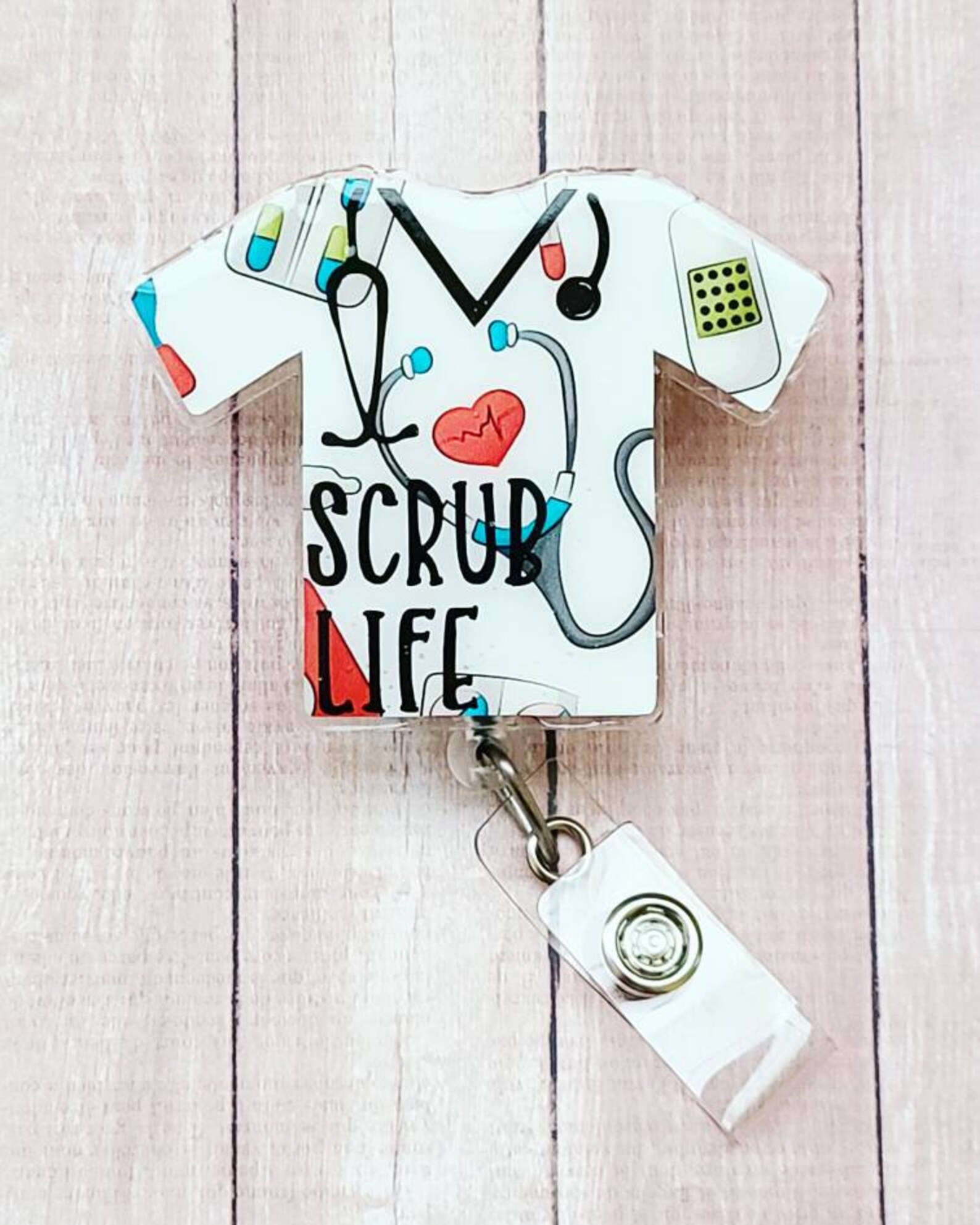 Scrubs Badge Holder Etsy