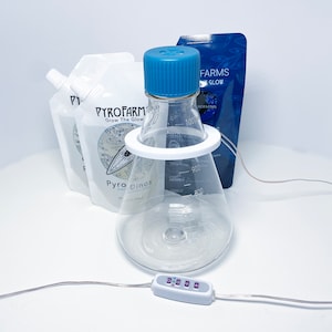 Glow Like a Pro – Bioluminescent Algae Growing Kit | PyroDino Culture Expansion System with Light & Nutrients