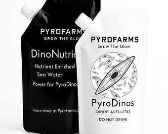 PyroDinos with DinoNutrients - Easy to Grow Glowing Plankton