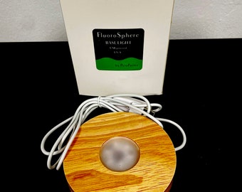 395nm UV Light Base: USB Powered Wooden Display