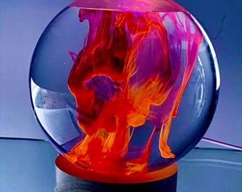 FluoroSphere Light Show Kit: Fluorescent Orb with UV Light Base