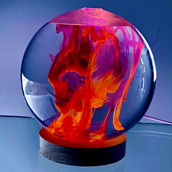 FluoroSphere Light Show Kit: Fluorescent Orb with UV Light Base