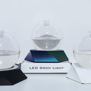 Blue/Green/Black/White Thr3d Labs 3-D Printed Fluorescent Bio-base with timer grow-light & Bio-Orbs.