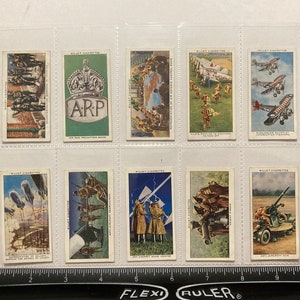 Vintage WILLS&#39;s Cigarette cards - Air Raid Precautions, 1938. Complete 50 card set. Issued by The Imperial Tobacco Co. Great Britain