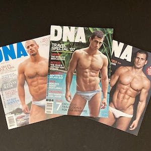 DNA Magazine - Todd Sanfield cover. Only #1 is available! #2 & #3 are sold out. Australian Gay travel and leisure magazine/sold individually