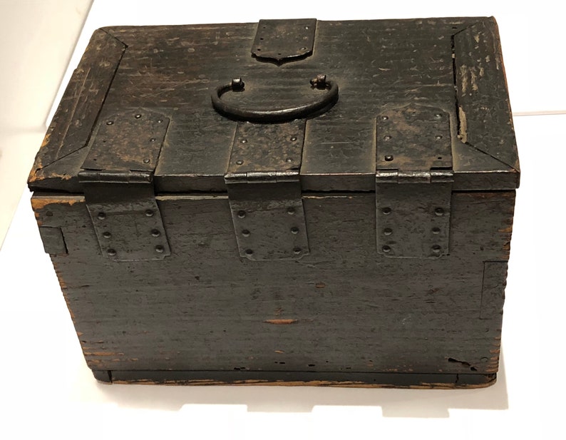 Late 19th Century Wooden Surveyors Box