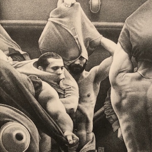50 DRAWINGS by Michael Leonard. Softcover, 112 pages. Second impression 1984 by Gay Men&#39;s Press, London.