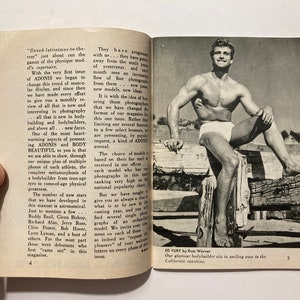 ADONIS Magazine - Steve Reeves Cover by Quaintance. March 1957, Volume