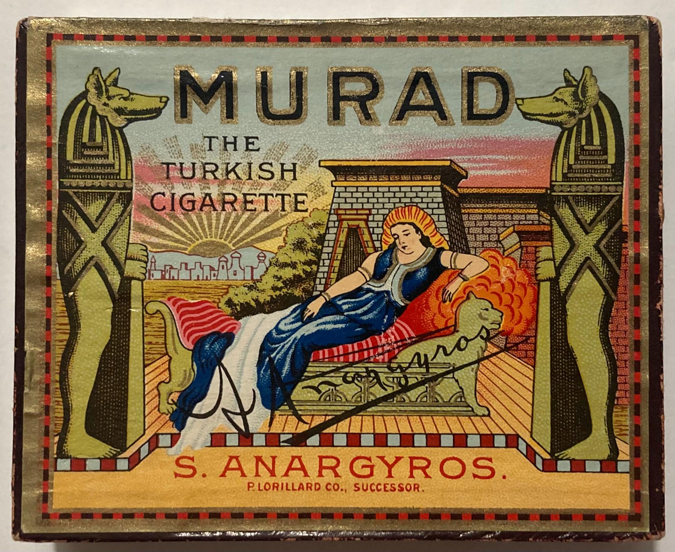 Vintage Murad Turkish Cigarette Box (paperboard) - Etsy