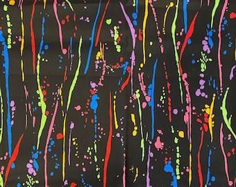 Paint Splatter Fabric cotton quilting crafting sewing fabric