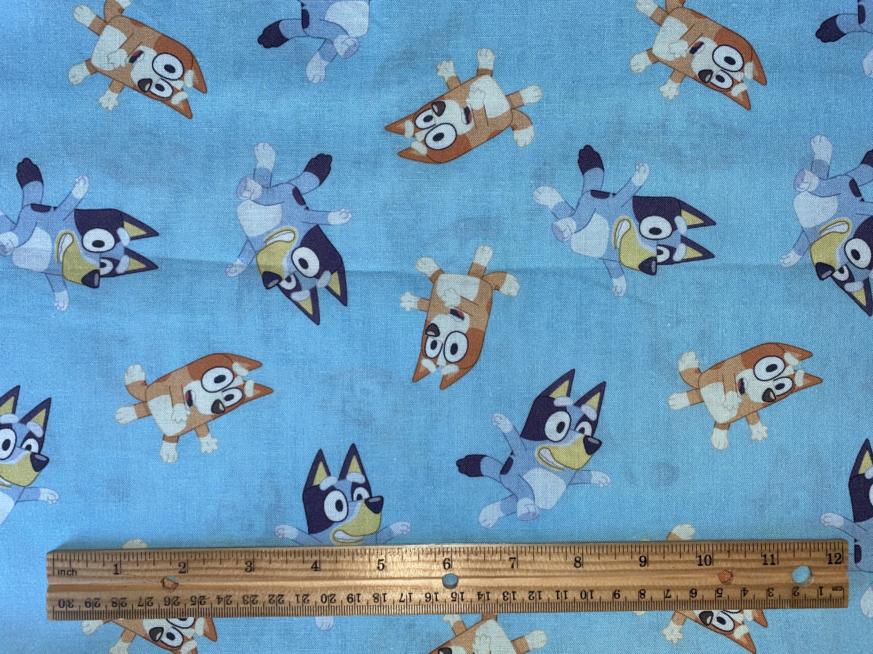 Bluey Cartoon Fabric Kids Character Cotton Quilt Sewing Fabric - Etsy