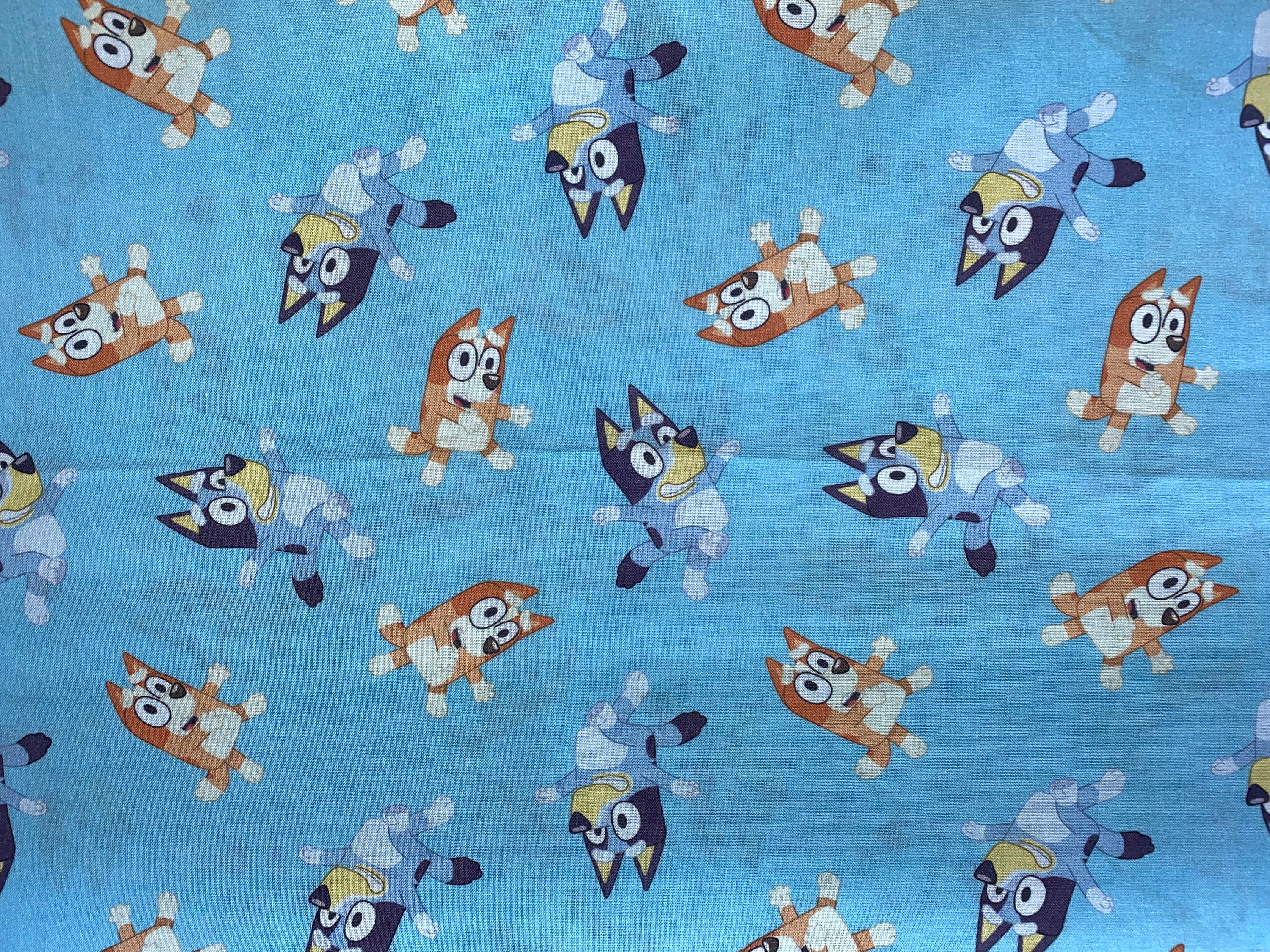 Bluey Cartoon Fabric Kids Character Cotton Quilt Sewing Fabric - Etsy