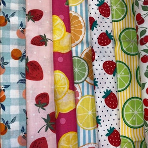 Fruit fabric (U Pick) citrus food cotton quilting crafting sewing fabric