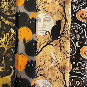 Halloween fabric (U Pick) cat ghost quilting crafting sewing fabric