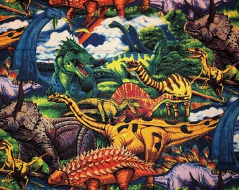 Dinosaur Fabric colorful cotton quilting sewing fabric