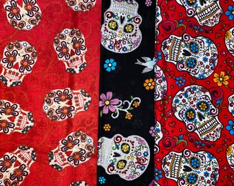 Sugar Skulls Fabric quilting craft sewing fabric - You Choose