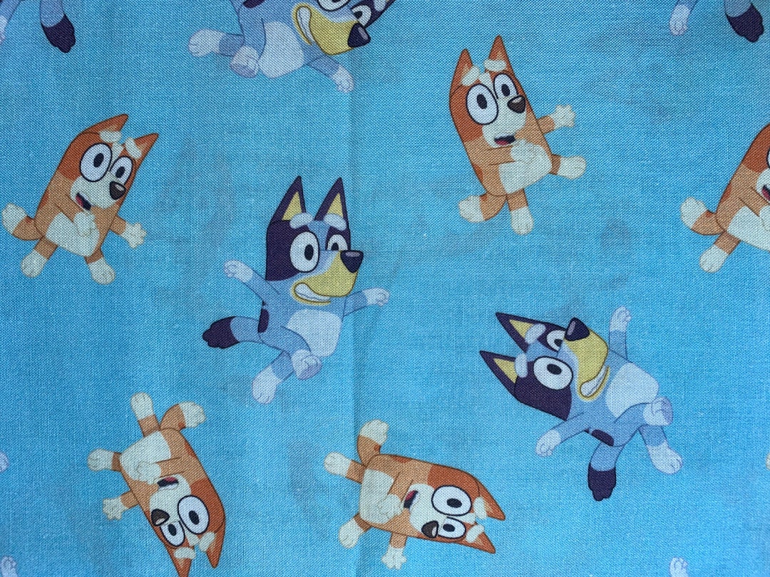 Bluey Cartoon Fabric Kids Character Cotton Quilt Sewing Fabric - Etsy