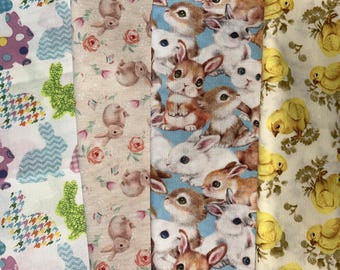 Easter Fabric bunny chicks quilting cotton craft fabric - You Choose