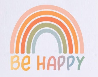 Download Happy Rainbow Svg Etsy