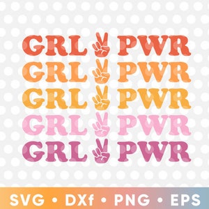 Girl Power SVG Cut Files Cricut Cute Heart T-Shirt Clipart Silhueta para impressão Baixe o presente dos melhores amigos para ela O futuro é feminino