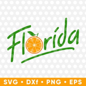 Florida Orange SVG geschnitten Dateien Cricut Dateien süße T-Shirt Clipart druckbare Silhouette Sommer Party Urlaub SVG Frühling Pause Sonnenschein Zustand