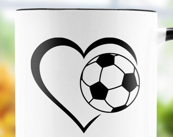 Soccer Heart SVG Instant Download File Soccer Love Heart Girl Cricut Silhouette Cut File dxf svg eps Soccer Team T-Shirts Heart Soccer Mom