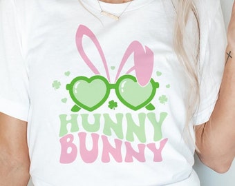Hunny Bunny Heart Sunnies Svg Easter Bunny png Hopster Easter Bunny Cut File T-Shirt Digital Download Clipart Cricut Silhouette Cut File