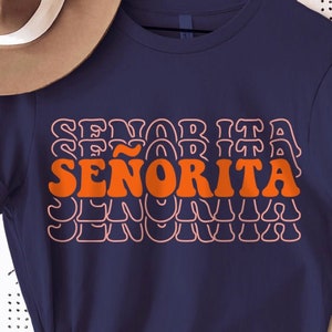 Señorita SVG cortar archivos cricut archivos linda camiseta cortar archivo clipart silueta imprimible mamá vida niña miss español Espagnol Latino mamá Svg