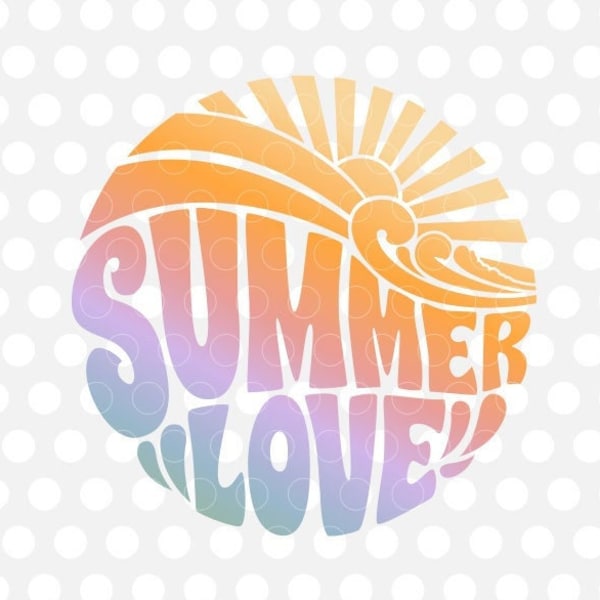 Summer SVG Love T-Shirt Cut File Surfing Sun Waves Friends Download Clipart Cricut Silhouette Sublimation png Ocean Family Cruise Vacation