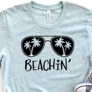 Beachin&#39; Sunglasses SVG Design Instant Download svg Cricut Silhouette Cut File dxf eps Vacation Wayfarer Sunglasses Palm Trees Summer SVG