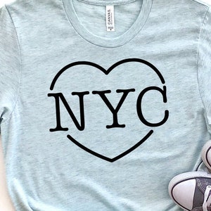Ich liebe NYC SVG geschnitten Dateien Cricut Dateien süße T-Shirt Clipart druckbare Silhouette New York große Apple Herz Vintage Retro T-Stück Dateien ich Herz NYC