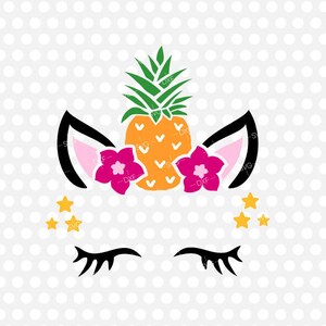 Cute Unicorn SVG Silhouette Design Unicorn Instant Download File Unicorn svg Cricut Silhouette Cut File, svg dxf eps Summer Unicorn Head DIY