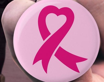 Breast Cancer Awareness Heart Ribbon, in oktober dragen we roze, borstkankerpreventiemaand, Team Pink Ribbon